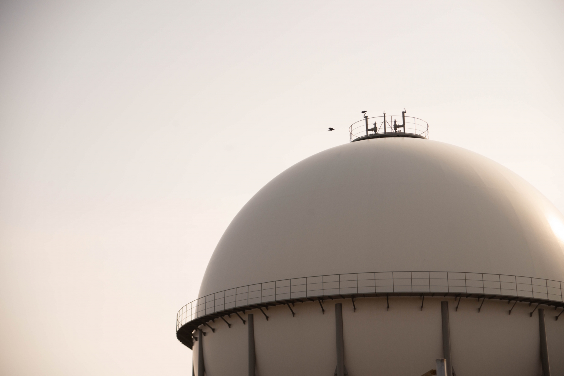 都市ガスの貯蔵タンク