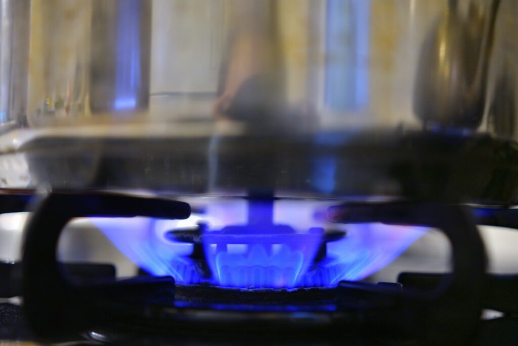 ガスコンロの火