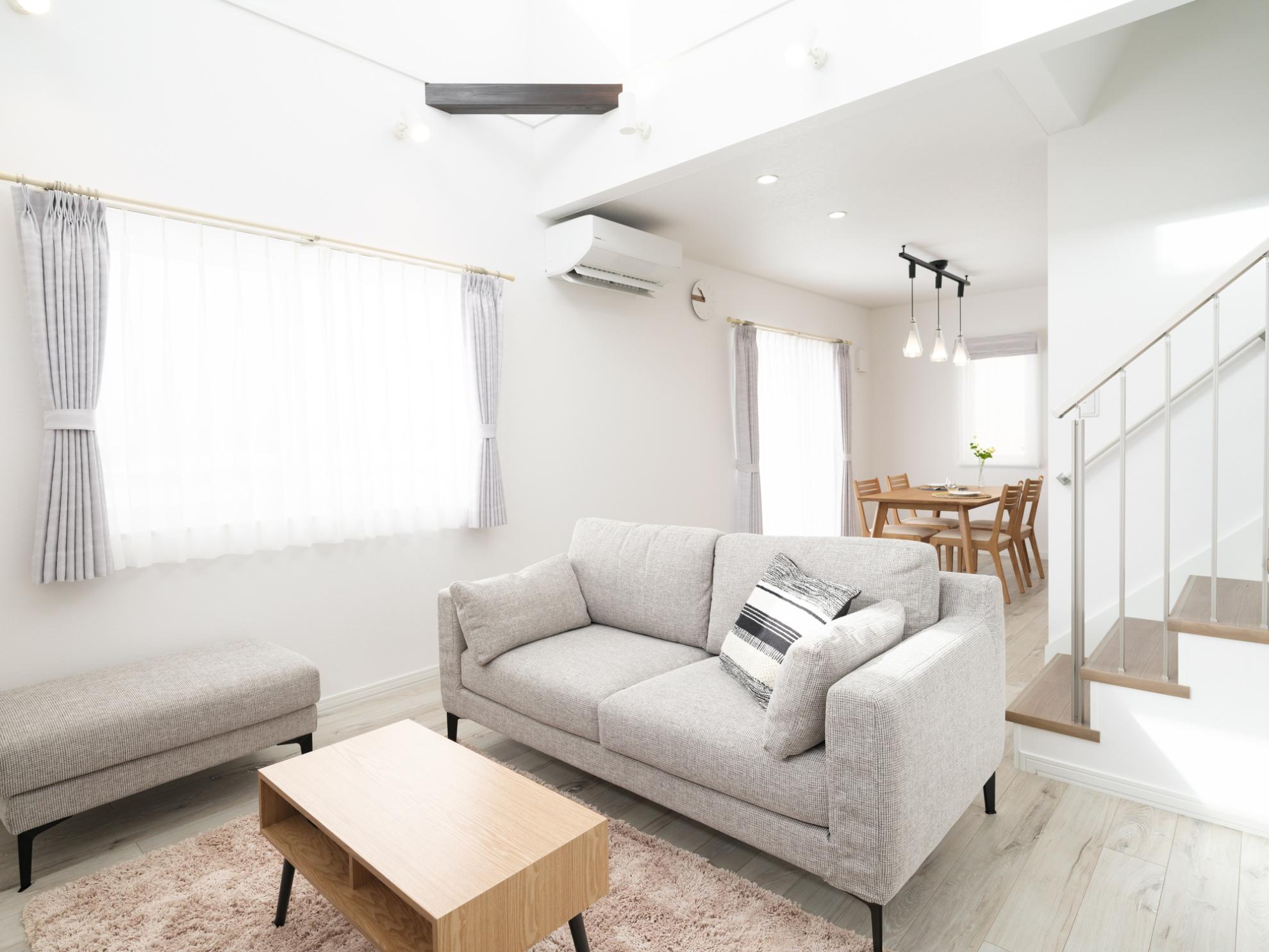 明るいリビング