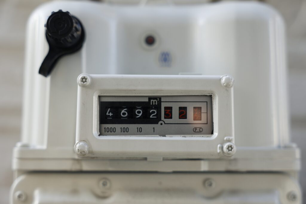 ガスメーターの目盛り