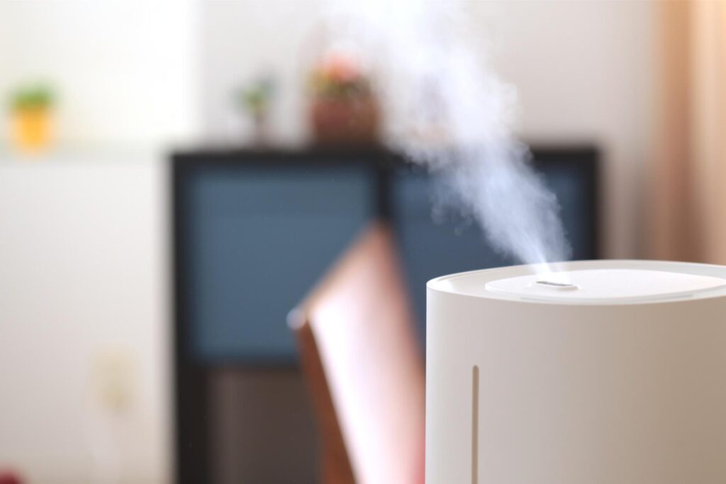 稼働している加湿器