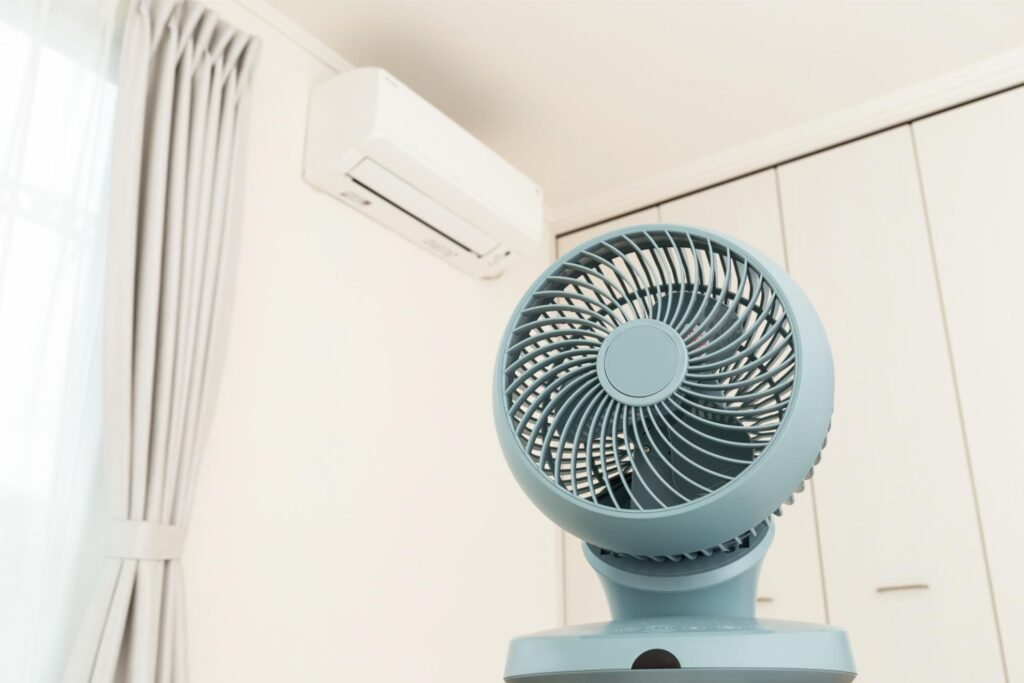サーキュレーターとエアコン
